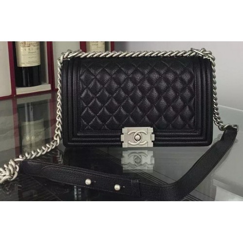 Chanel Boy Flap Bolsos de hombro Deer Leather A67086 Negro