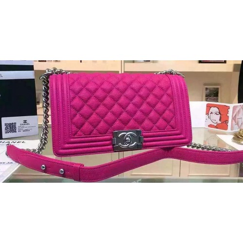 Chanel Boy Flap Bolsos de hombro Deer Leather A67086 Rose