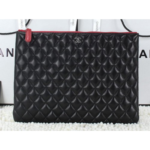 Chanel CA6952 Bolso Clutch Piel De Oveja Negro