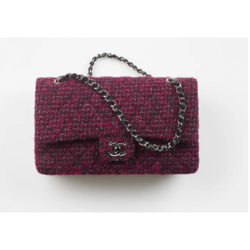 Chanel BOLSO DE MANO CLÁSICO A01112 Rosa Oscuro