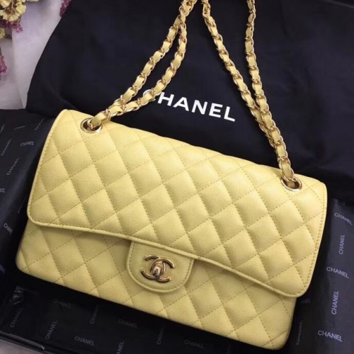 Chanel Piel de becerro metal dorado A01112 amarillo