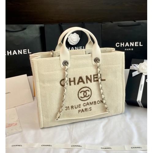 Chanel BOLSO DE LA COMPRA GRANDE A66941 Beige