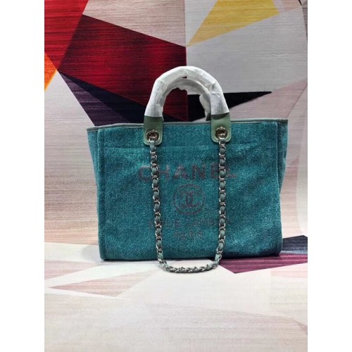 Bolso Chanel Canvas Hombro Shopping A2369 Verde