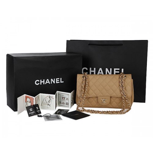 Chanel Classic Flap Bag 2.55 Series Cannage Pattern CHA1112 Albaricoque