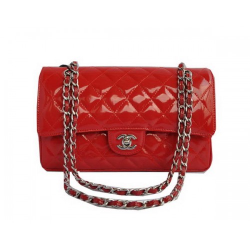 Chanel Classic Flap Bag Serie 2.55 Charol CHA1112 Rojo