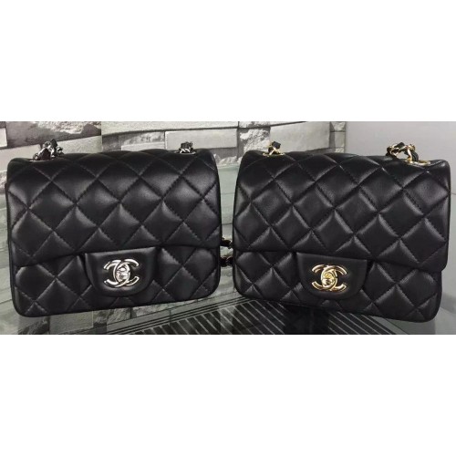 Chanel Classic Flap Bag Original Piel de Oveja A5171 Negro