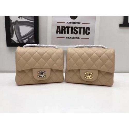 Chanel Classic MINI Flap Bag Original Cannage Pattern A1115 Albaricoque