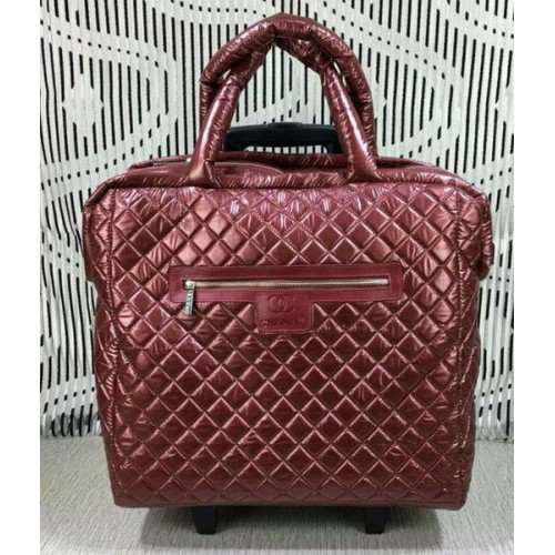 Trolley Chanel CoCo Nylon A33045 Burdeos