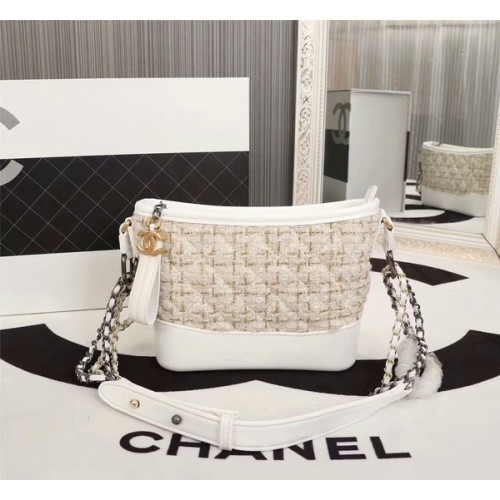 Chanel Gabrielle Mini Bolso De Hombro 8122 Blanco