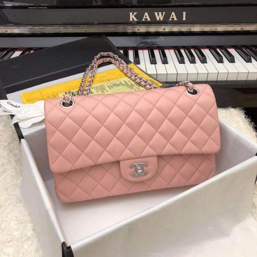 Chanel Jumbo Doble Solapa Bolsos Original Piel De Oveja Rosa A36097 Oro