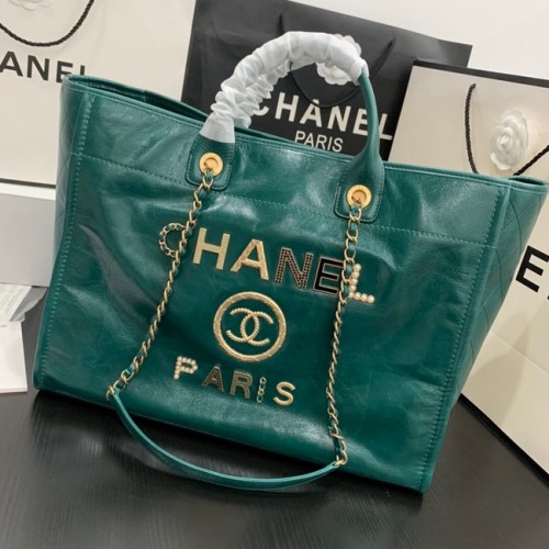 Chanel BOLSO DE LA COMPRA GRANDE A66941 verde