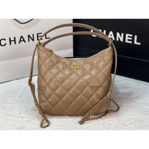 Mochila Chanel Lambskin AS3487 albaricoque