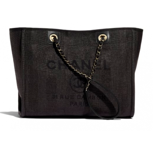 Chanel Bolso de hombro grande A67001 negro