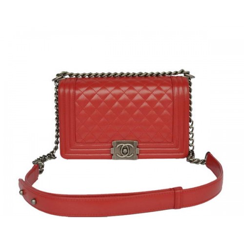 Chanel Le Boy Flap Bolso de hombro A67086 Rojo