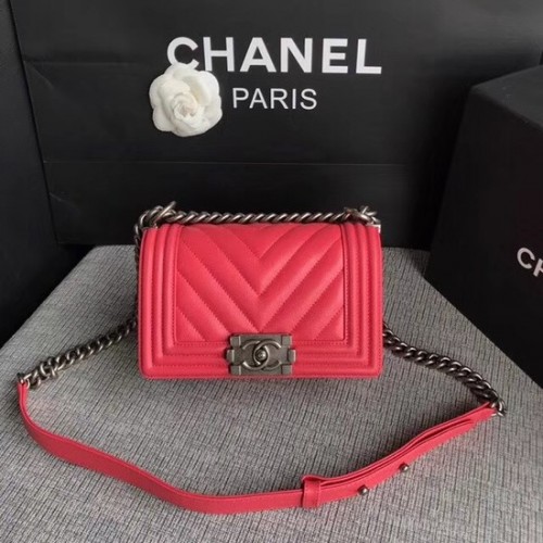 Chanel Le Boy Flap Shoulder Bag Original Caviar Leather P67085 hebilla plateada rosa