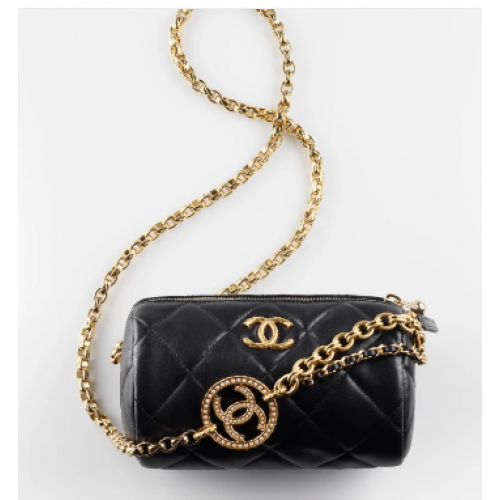 Chanel BOLSO MINI BOWLING AS3384 negro