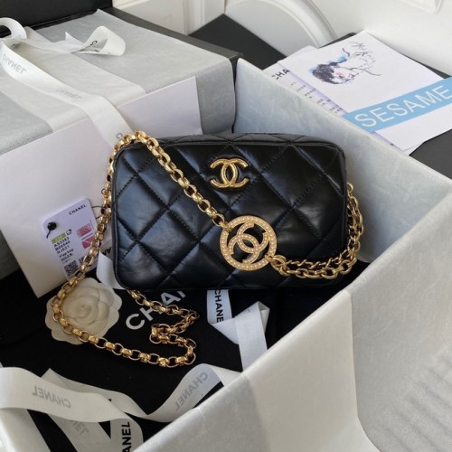 Chanel FUNDA MINI CÁMARA AS3383 negro
