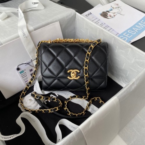 Chanel BOLSO MINI SOLAPA AS3239 negro