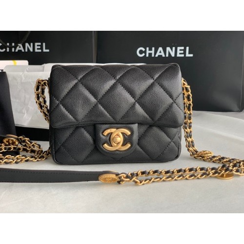 Chanel BOLSO MINI SOLAPA AS3368 negro