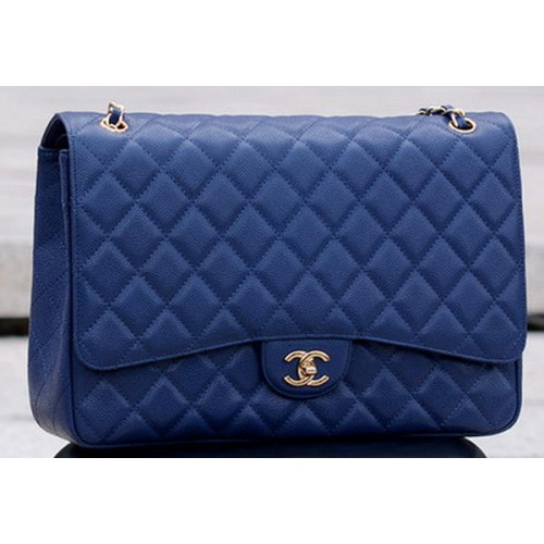 Chanel Maxi Quilted Classic Flap Bag Royal Cannage Pattern A58601 Oro
