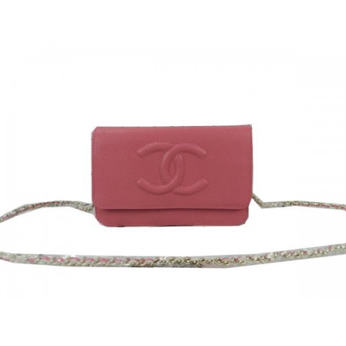Chanel Original Cannage Patterns Leather mini Flap Bag CHA48654 Rosa