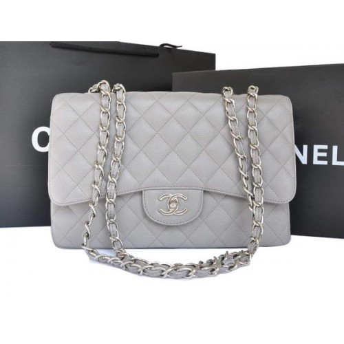 Chanel Original Caviar Leather Flap Bag A28600 Gris