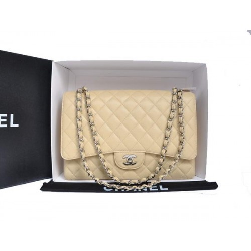 Chanel Original Caviar Leather Jumbo Flap Bag A47600 Albaricoque