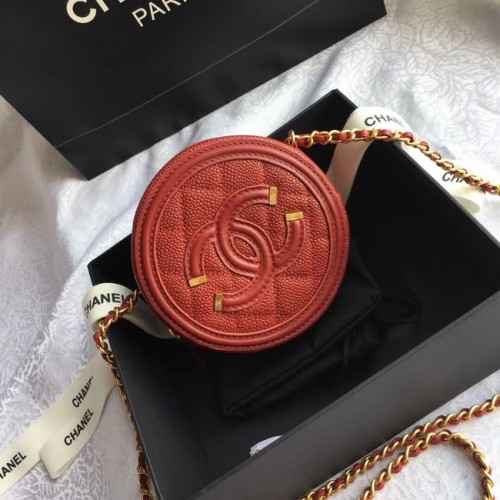 Chanel Original Clutch con Cadena A81599 rojo