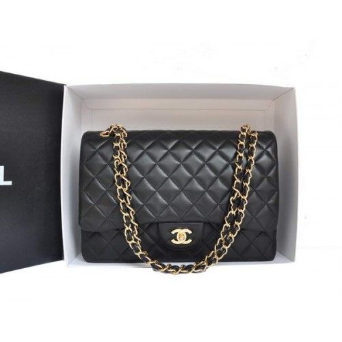 Chanel Original Leather Jumbo Flap Bag A47600 Oro Negro