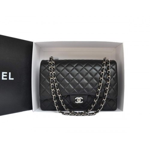 Chanel Original Leather Jumbo Flap Bag A47600 Negro