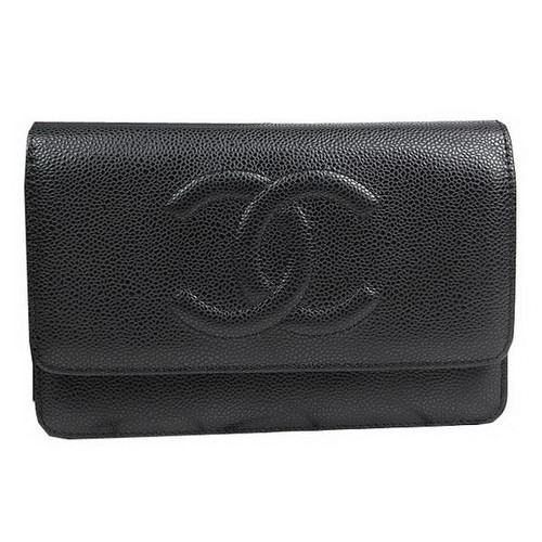 Bolsos mini con solapa de cuero original de Chanel A48654 Negro