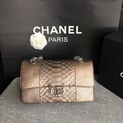 Chanel Original Bolso de hombro en piel de pitón CF1112A