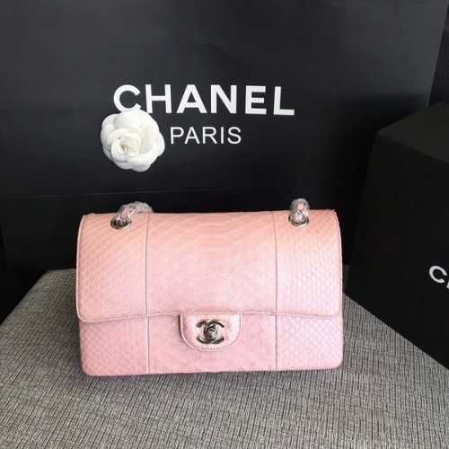 Chanel Original Bolso de hombro en piel de pitón CF1112E
