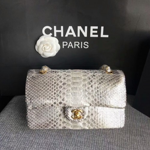 Chanel Original Bolso de hombro en piel de pitón CF1112U