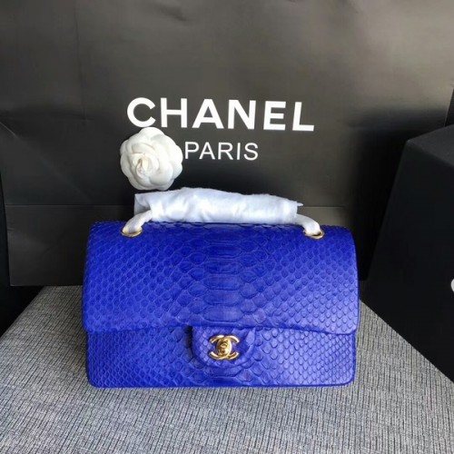 Chanel Original Bolso de hombro en piel de pitón CF1112W