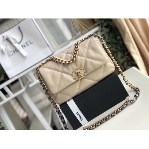 Bolso con solapa Chanel 19 AS1160 Crema