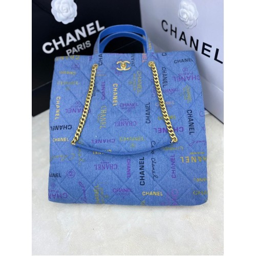 Chanel BOLSO DE LA COMPRA 2566 azul