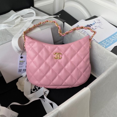 BOLSO PEQUEÑO Chanel Piel de cordero Metal dorado AS3562 ROSA