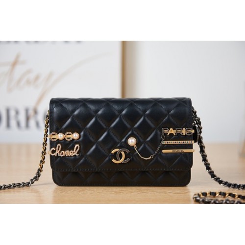 Chanel BOLSO PEQUEÑO CON SOLAPA AP2508 negro