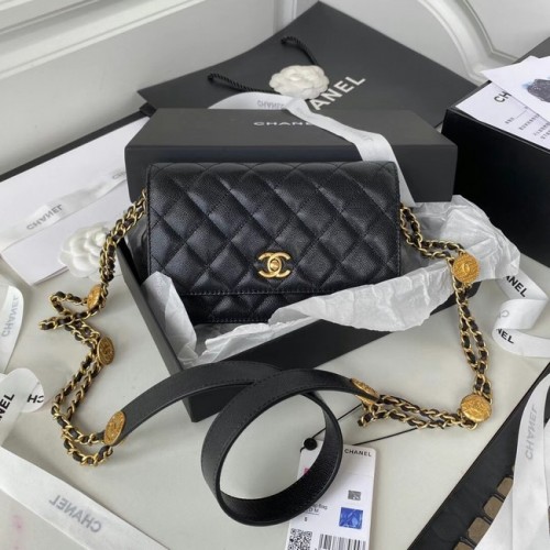 Chanel BOLSO PEQUEÑO CON SOLAPA AP2840 negro