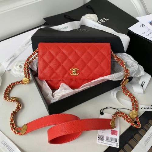 Chanel BOLSO PEQUEÑO SOLAPA AP2840 rojo