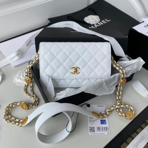 Chanel BOLSO PEQUEÑO CON SOLAPA AP2840 blanco