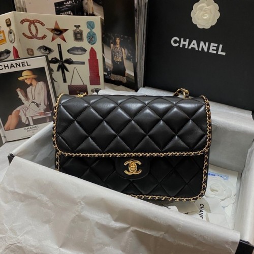 Chanel BOLSO PEQUEÑO CON SOLAPA AS1672 negro