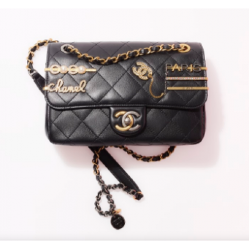 Chanel BOLSO PEQUEÑO CON SOLAPA AS2979 negro