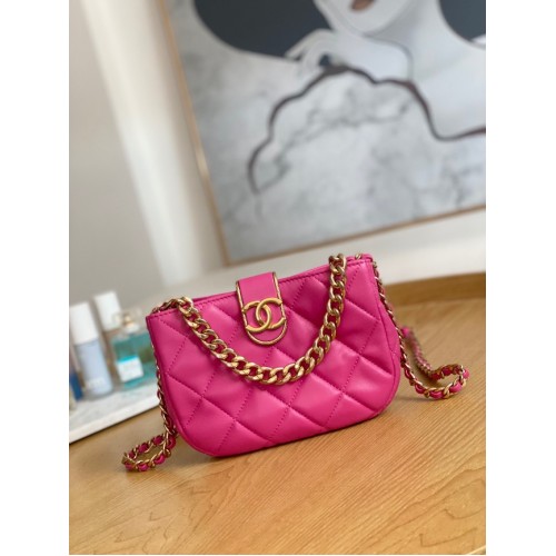 Chanel BOLSO HOBO PEQUEÑO AS3475 Fucsia