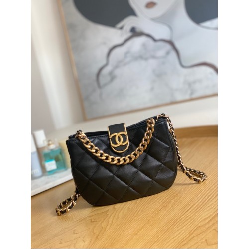 Chanel BOLSO HOBO PEQUEÑO AS3475 negro