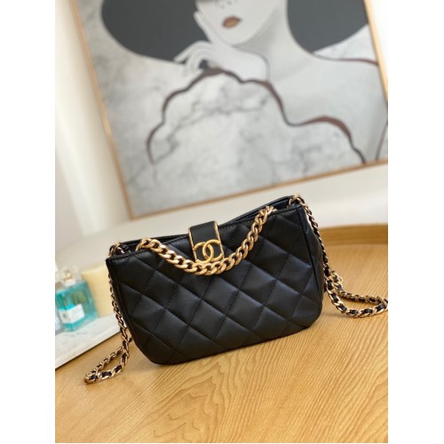 Chanel BOLSO HOBO PEQUEÑO AS3476 negro