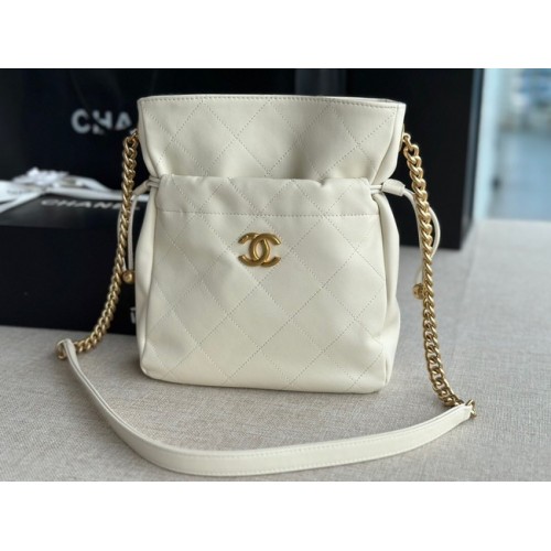 Chanel BOLSO SHOPPING PEQUEÑO AS2985 Crema