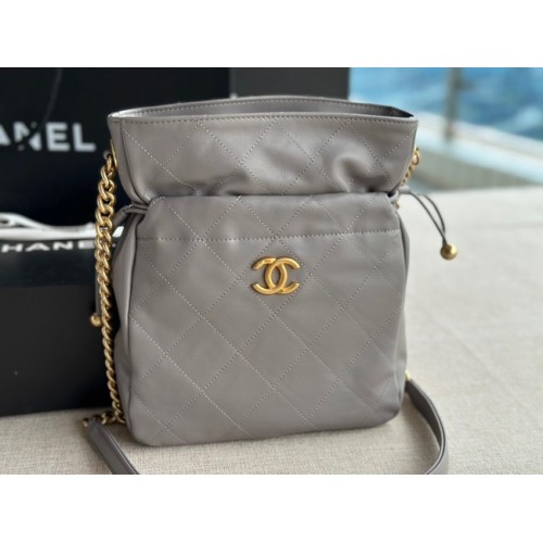 Chanel BOLSO SHOPPING PEQUEÑO AS2985 gris