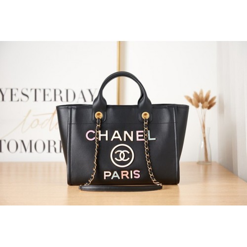 Chanel BOLSO DE LA COMPRA PEQUEÑO AS3257 negro